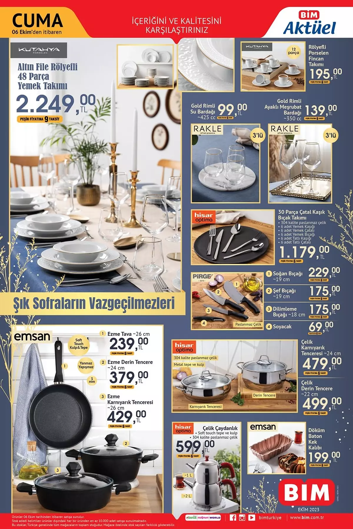 BİM 6 Ekim Haftası Ürünleri! Çeyiz Ürünleri Çok Ucuza Geliyor 5