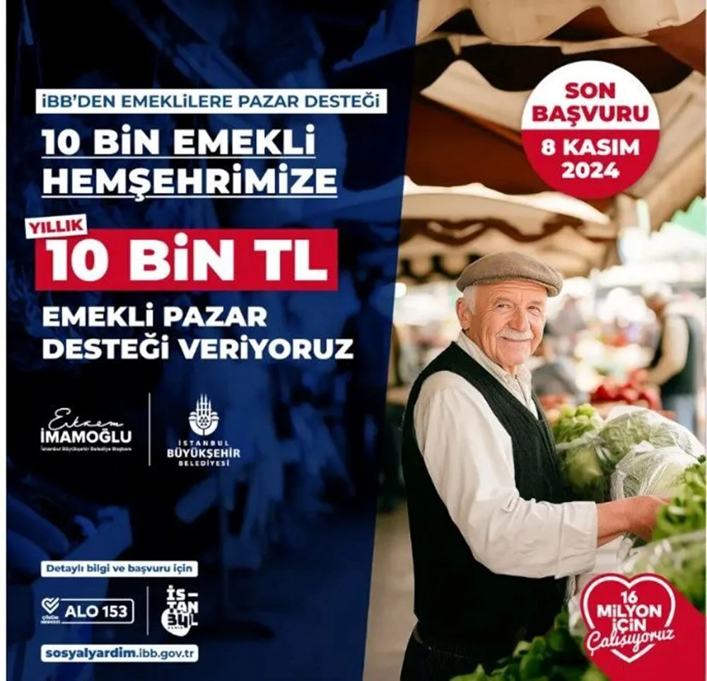 İBB 10 Bin TL Pazar Yardımı Başvuru Şartları
