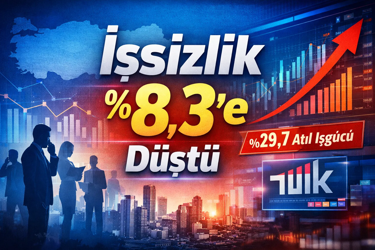 TÜİK Veriyi Açıkladı: İşsizlik 21 Yılın En Düşük Seviyesine Geriledi