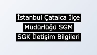 catalca sgk iletisim
