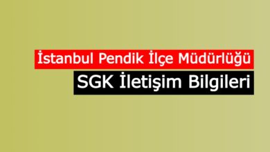 pendik sgk iletisim