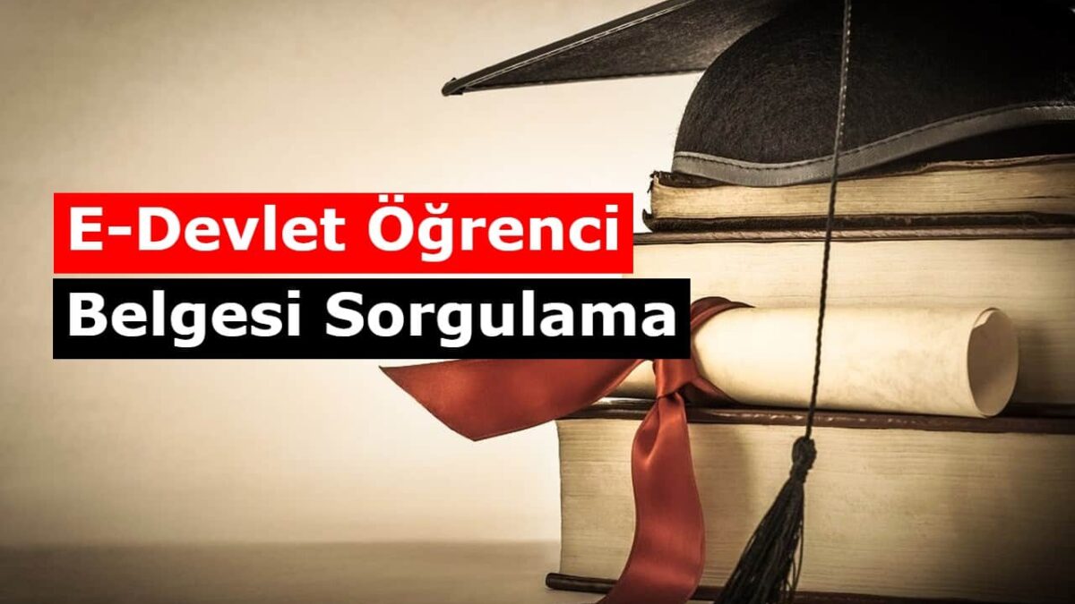 e devlet uzerinden ogrenci belgesi diploma sorgulama