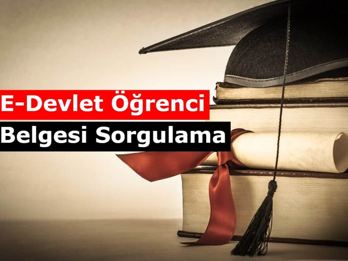 e devlet uzerinden ogrenci belgesi diploma sorgulama