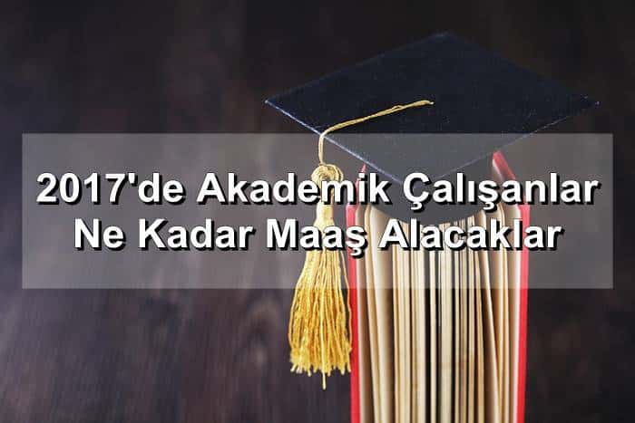 2017 akademik calisanlarin maaslari nekadar