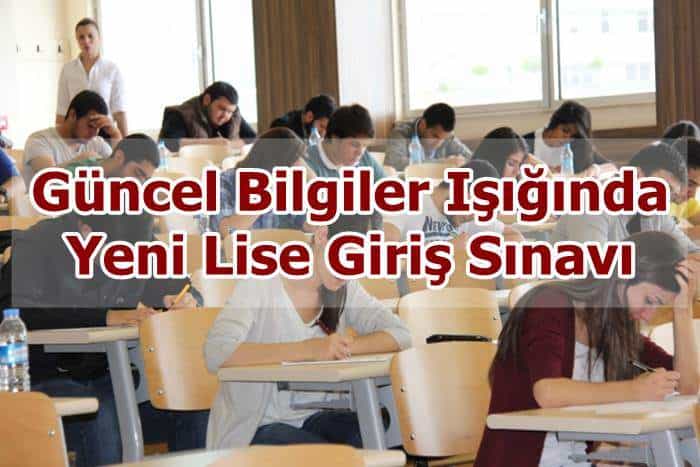 yeni lise giris sinavi