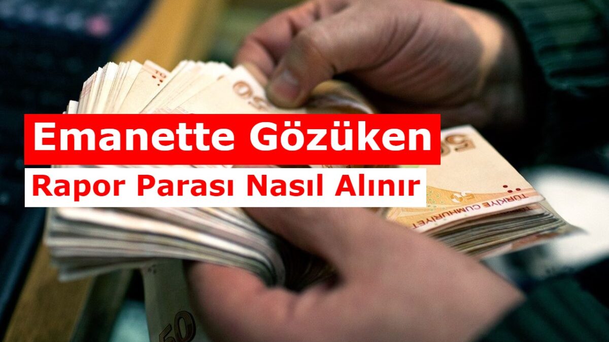 Emanette Gozuken Rapor Parasi Nasil Alinir Ssk Biz Tr