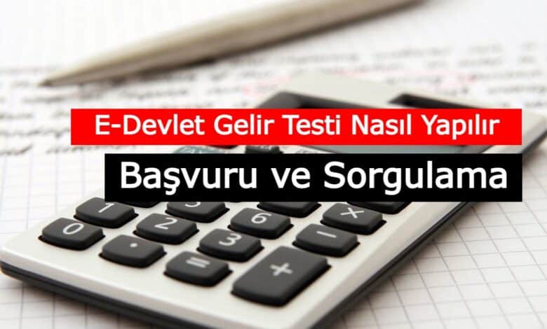 gelir testi edevlet
