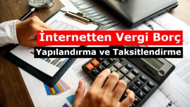 internetten vergi borcu yapilandirma islemi