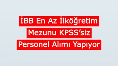 ibb kpssiz enaz ilkokul mezunu personel aliyor