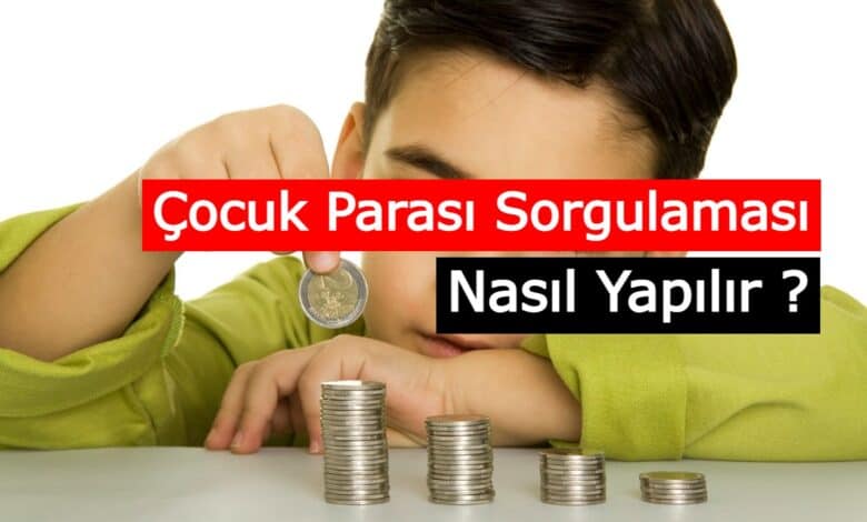 cocuk parasi sorgulama edevlet ptt