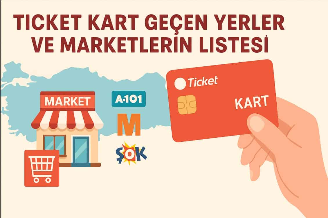 Ticket Kart Geçen Yerler ve Marketlerin Listesi