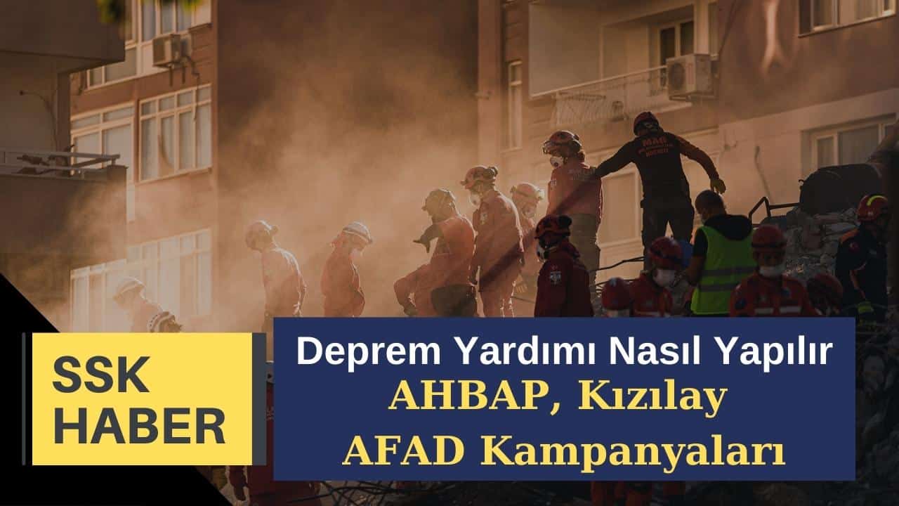 deprem yardimi nasil yapilir