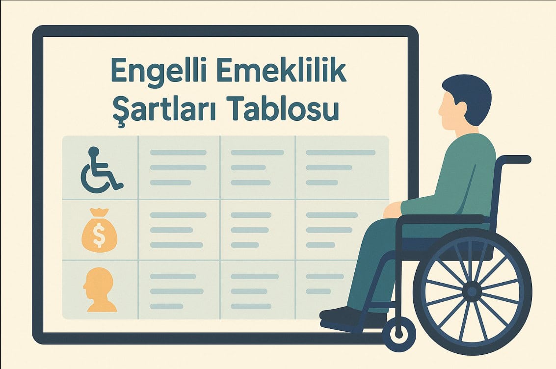 Engelli Emeklilik Şartları Tablosu