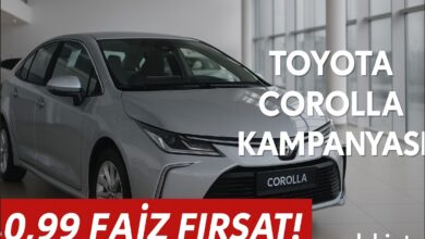 Toyota Corolla Sedan kampanyası 2025 – %0,99 faiz fırsatı – ssk.biz.tr